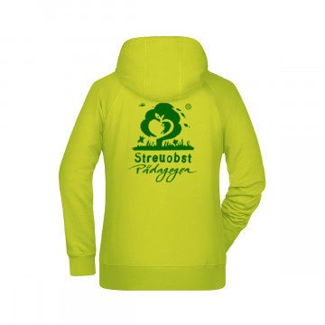 JN8023_streuobst Ladies' Hoody Inklusive Streuobst Pädagogen Brustwappen / Namen sowie Rückendruck B