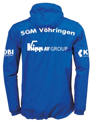 100520202_sgmv Regenjacke Inklusive SGM Vöhringen / Vereinswappen / Namenskürzel und 2 Sponsoren back