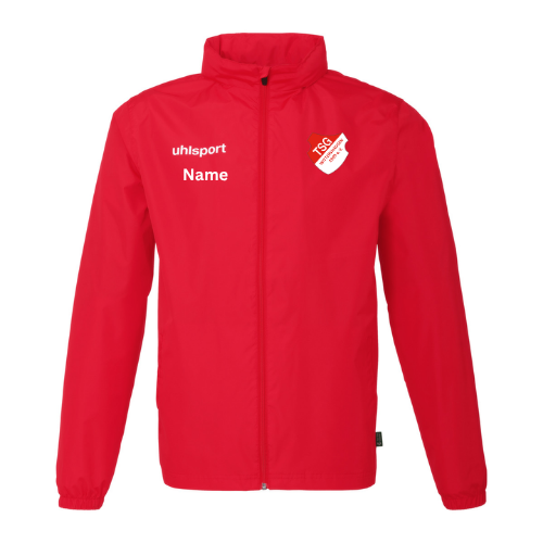 Regenjacke mit Vereinsnamen TSG Wittershausen / Vereinswappen / Sponsoren sowie Eigener Name