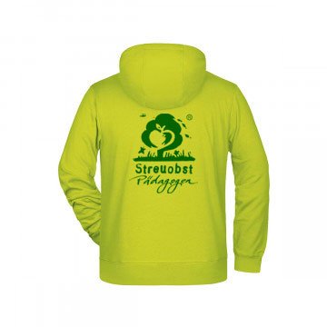 JN8026_streuobst Men's Zip Hoody Inklusive Streuobst Pädagogen Brustwappen / Namen sowie Rückendruck b