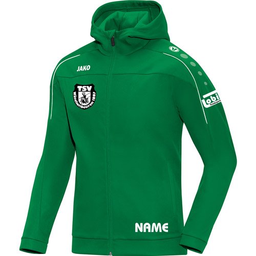 Kapuzenjacke Classico Inklusive Vereinsnamen / Vereinswappen / Namenskürzel / Sponsor