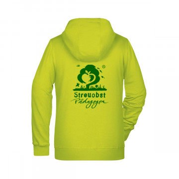 JN8025_streuobst Ladies' Zip Hoody Inklusive Streuobst Pädagogen Brustwappen / Namen sowie Rückendruck B