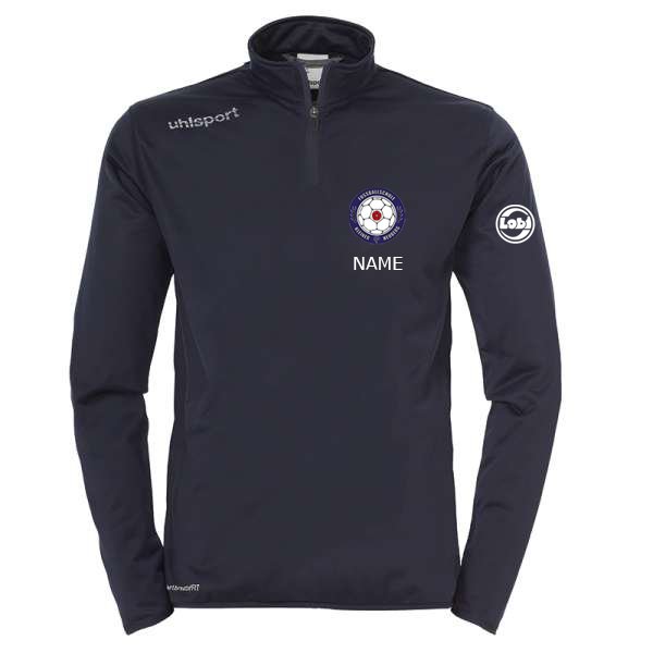 Essential 1/4 Zip Top Vereinsnamen und Vereinswappen von Fussballschule Kleiner Heuberg