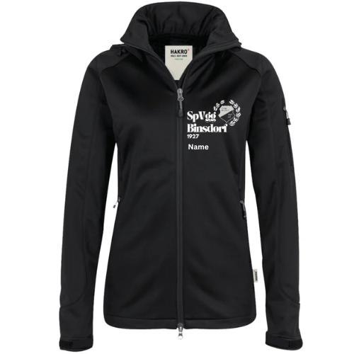 Frauen Softshelljacke Inklusive SpVgg Bisndorf mit Wappen Druck