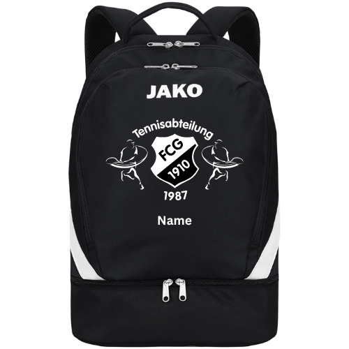 Rucksack mit Tennis Grosselfingen Logo